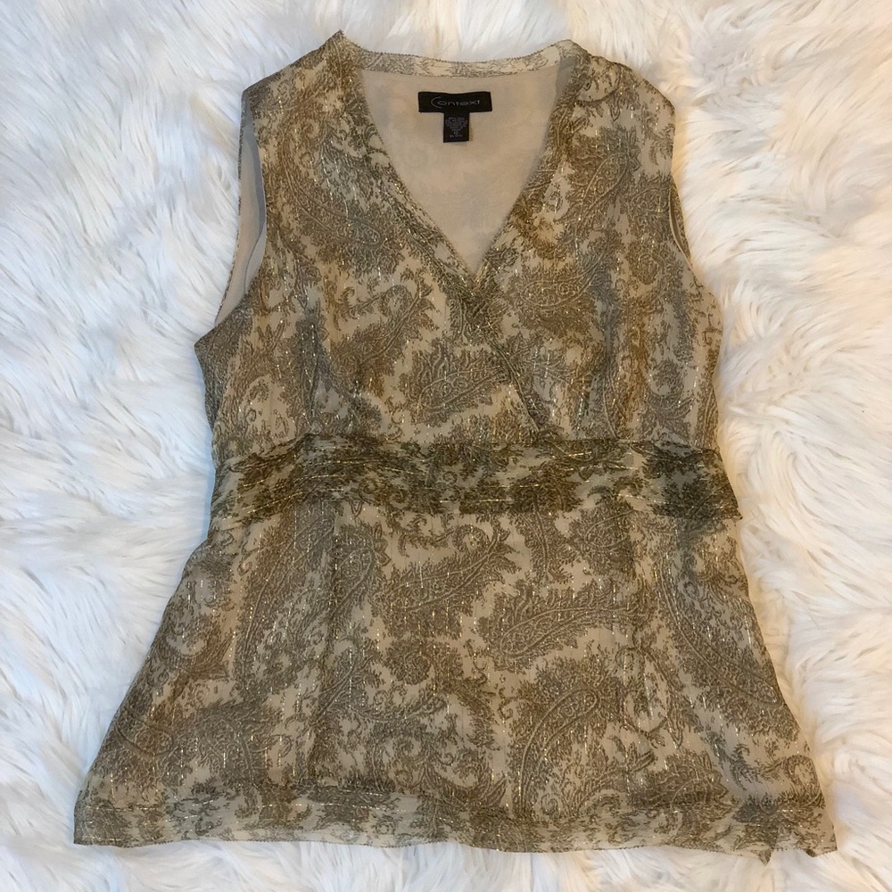 Context lurex waist wrap top - Picture 1 of 5